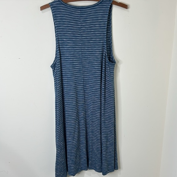 MADEWELL Highpoint Tank Dress in Fairbury Stripe Blue Size XL - Picture 14 of 14